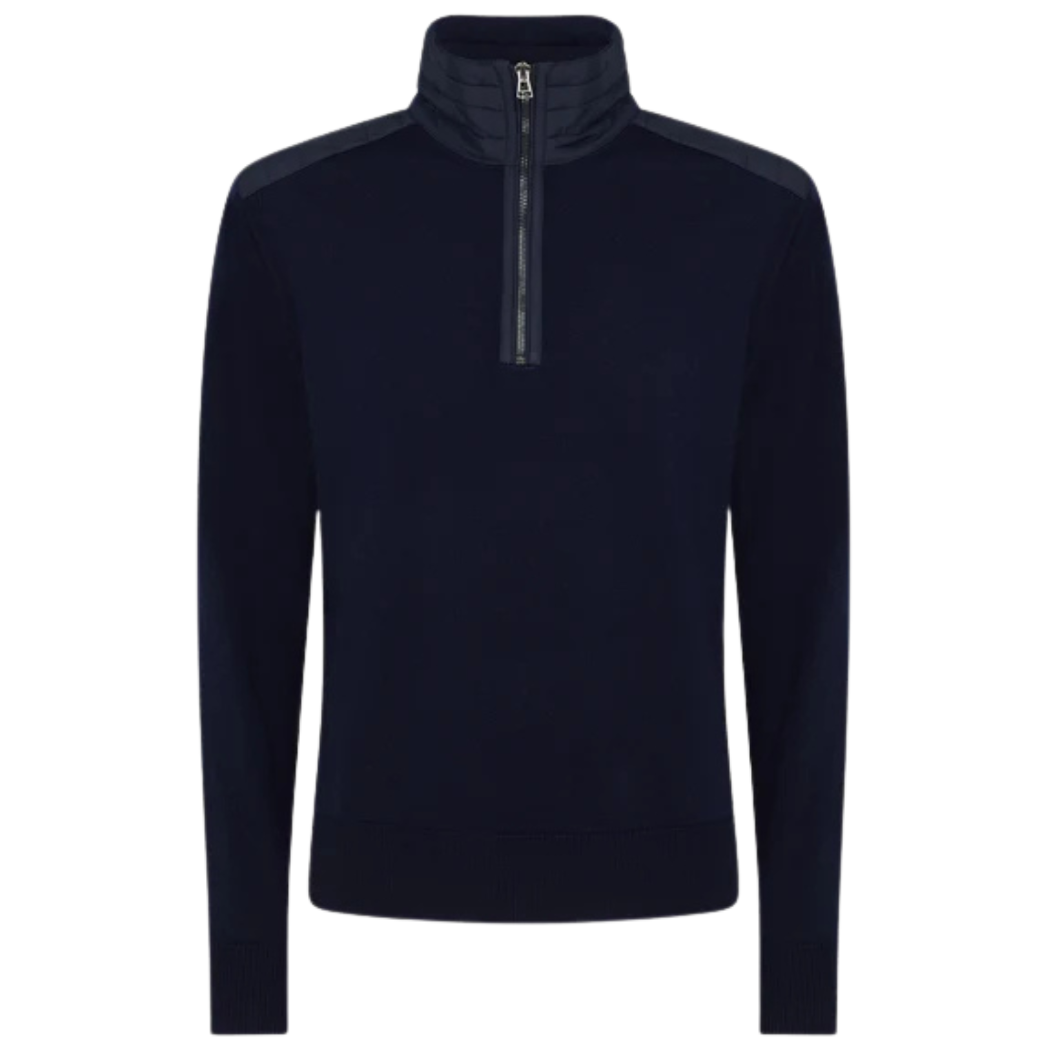 Mens Belstaff Dark Ink Kilmington Quarter Zip Knit Jumper