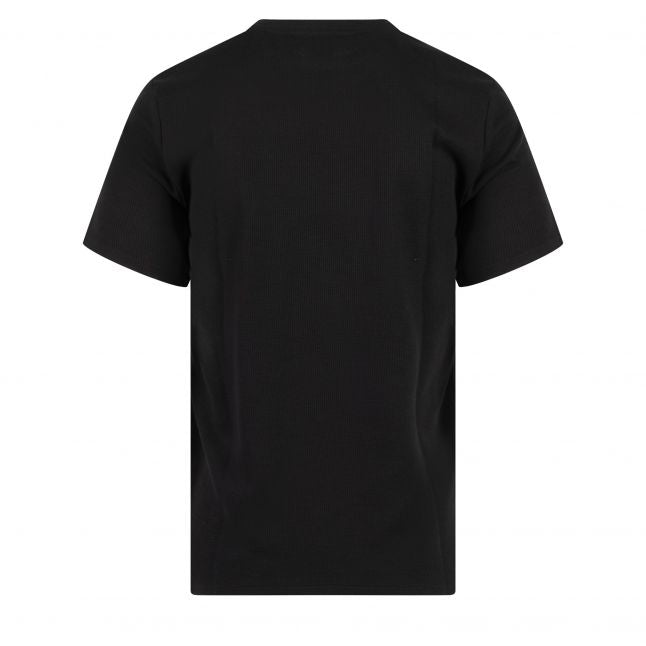 Mens BOSS Black Waffle Lounge S/s T Shirt