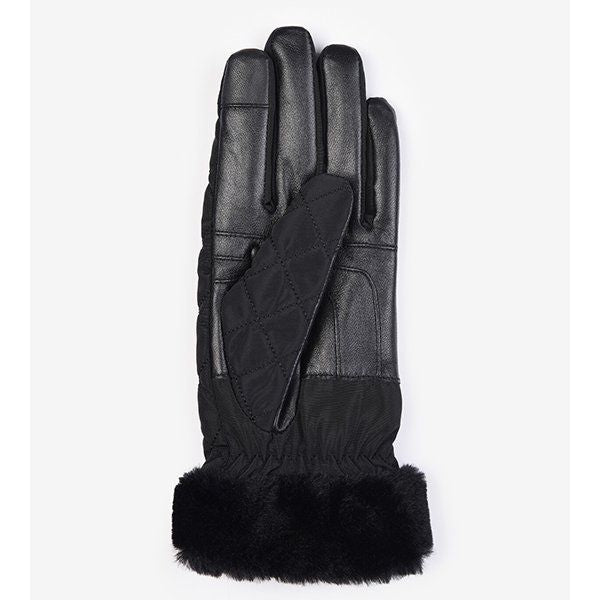 Womens Barbour Black Norwood Gloves