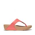FitFlops Sandals Womens Rosy Coral Lulu Leather Toe-Post