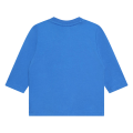 BOSS T Shirt Boys Blue Outline Logo L/s T Shirt