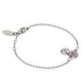 Vivienne Westwood Bracelet Womens Platinum/Violet/Amethyst Willa Bas Relief Bracelet 