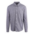 Mens Abysum/Multi Small Check L/s Shirt 129073 by Lacoste from Hurleys