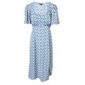 Womens	Blue Mirella Tile Dee Dee Midi Dress 137860 by Nobody's Child from Hurleys