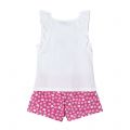 Mayoral Vest + Short Set Girls White/Fuchsia Ciao Fruit Vest + Short Set