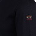 Paul And Shark Jumper Mens Navy  Iconic Badge Wool Crew Knit