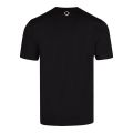 MA.STRUM T Shirt Mens Jet Black Block Print S/s T Shirt 