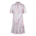 PS Paul Smith Dress Womens Multi Colour Faded Swirl Shirt Dress
