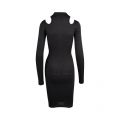 Womens Black Cut Out Midi Bodycon Dress 112048 by Versace Jeans Couture from Hurleys