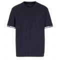 Armani Exchange T Shirt Mens Navy Logo Tipped S/s T Shirt