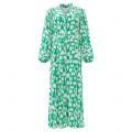 French Connection Dress Womens Jelly Bean-White Printed Midi Dress