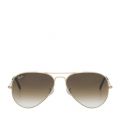 Unisex Gold/Crystal Gradient RB3025 Aviator Large Sunglasses 25847 by Ray-Ban from Hurleys
