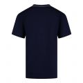Lacoste T Shirt Mens Navy Tipped Neck S/s T Shirt 