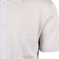 BOSS Shirt Mens Light Beige Kamiccio Knit S/s Shirt