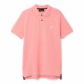 MA.STRUM Polo Shirt Mens Pink Pique S/s Polo Shirt