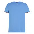 Tommy Hilfiger T Shirt Mens Blue Spell Tommy Logo Tipped S/s T Shirt 