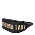 Love Moschino Crossbody Bag Womens Black Metal Logo Hobo Bag