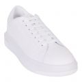 Armani Exchange Trainers Mens White Branded Cupsole Trainers
