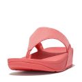 FitFlops Sandals Womens Rosy Coral Lulu Shimmerlux Toe-Post 
