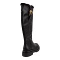 Versace Jeans Couture Boots Womens Black Drew Buckle Knee High Boots