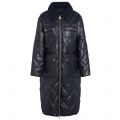 Barbour International Coat Womens Black Neutron Coated Quilt Coat