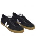 Veja Trainers Mens Black/White/Natural Volley Canvas Trainers
