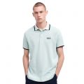 Barbour International Polo Shirt Mens Green Fig Francis Tipped S/s Polo Shirt 