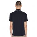 Armani Exchange Polo Shirt Mens Navy Small Circle Logo S/s Polo Shirt