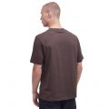 Barbour International T Shirt Mens Bitter Chocolate Shadow S/s T Shirt