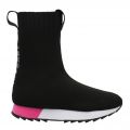 Girls Black Sock Knit Booties (29-38) 79167 by DKNY from Hurleys