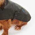Olive Wax Dog Coat 111377 by Barbour from Hurleys