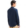 Armani Exchange Shirt Mens Dark Blue Sateen L/s Shirt 