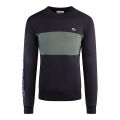 Mens Abysm/Sequoia Colourblock Sweatshirt 128757 by Lacoste from Hurleys