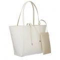 Armani Exchange Tote Womens White Reversible Tote Bag with Pouch