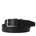 BOSS Belt Mens Black Erman-L Leather Belt 