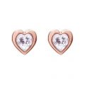 Womens Rose Gold Crystal Han Heart Earrings 82701 by Ted Baker from Hurleys