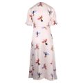 Womens Pink Bird Print Midi Dress 110606 by PS Paul Smith from Hurleys