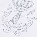 Juicy Couture T Shirt Girls White Diamante Crown S/s T Shirt