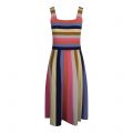 PS Paul Smith Dress Womens Multi Colour Knitted Stripe Midi Dress
