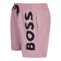 BOSS Swim Shorts Mens Pastel Pink Octopus Swim Shorts