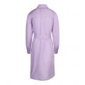 Armani Exchange Dress Womens Violet Sky Cotton Poplin Shirt Dress