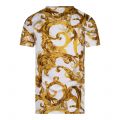 Womens White/Gold Watercolour Baroque S/s T Shirt 133960 by Versace Jeans Couture from Hurleys
