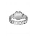 Mens Silver/Black Allure Bracelet Strap Watch