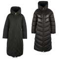 Barbour International Reversible Coat Womens Black Reversible Montreal Coat