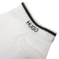 Mens White 2 Pack Trainer Socks 83494 by HUGO from Hurleys