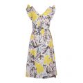 PS Paul Smith Dress Womens Off White Floral Print Midi