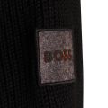 BOSS Jacket Mens Black Abridorak Hybrid Knit Jacket
