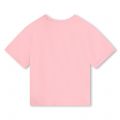 Marc Jacobs T Shirt Girls Washed Pink Graffiti Logo S/s T Shirt