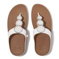 FitFlop Sandals Womens Urban White Halo Bead Circle Toe-Post