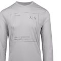 Mens Lunar Rock Linear Box Logo L/s T Shirt 118553 by Armani Exchange from Hurleys